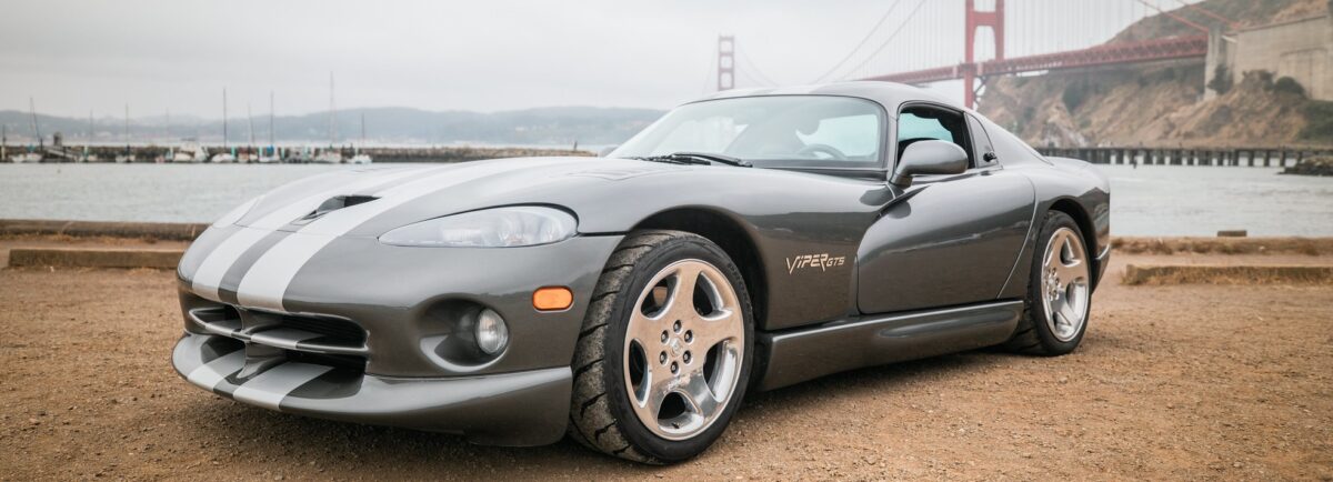 Dodge Viper at the Golden Gate Bridge